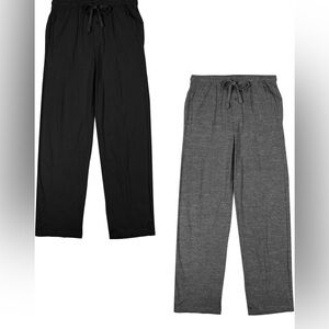 Men's Black and Gray Lounge Pants 2 pairs in pack